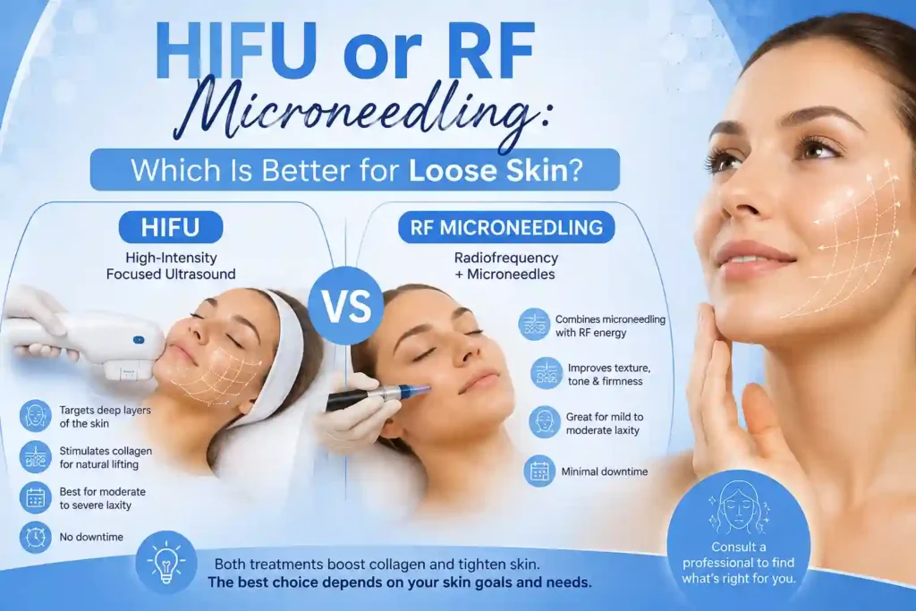 Lost the Weight but Not the Loose Skin? What You Should Know 2 HIFU or RF Microneedling: Which Is Better for Loose Skin Ayr?